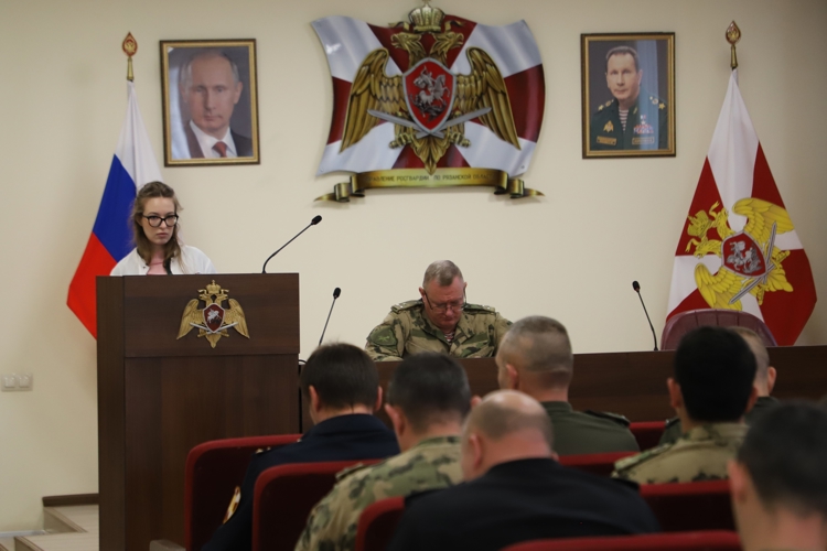 В Управлении Росгвардии по Рязанской области прошла лекция по профилактике суицидального поведения личного состава